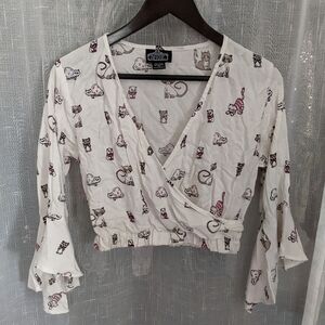 Kitty cat blouse by Angie